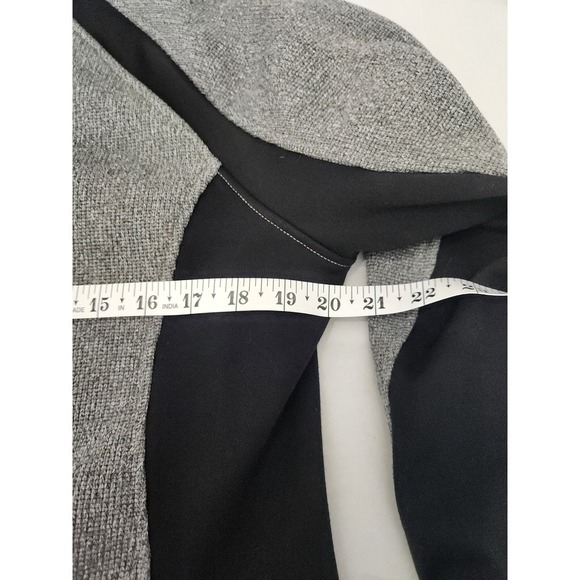 Spyder Full Zip Jacket‎ Gray & Black Sweater Knit Mock Neck Outdoor Activewear - Picture 8 of 12